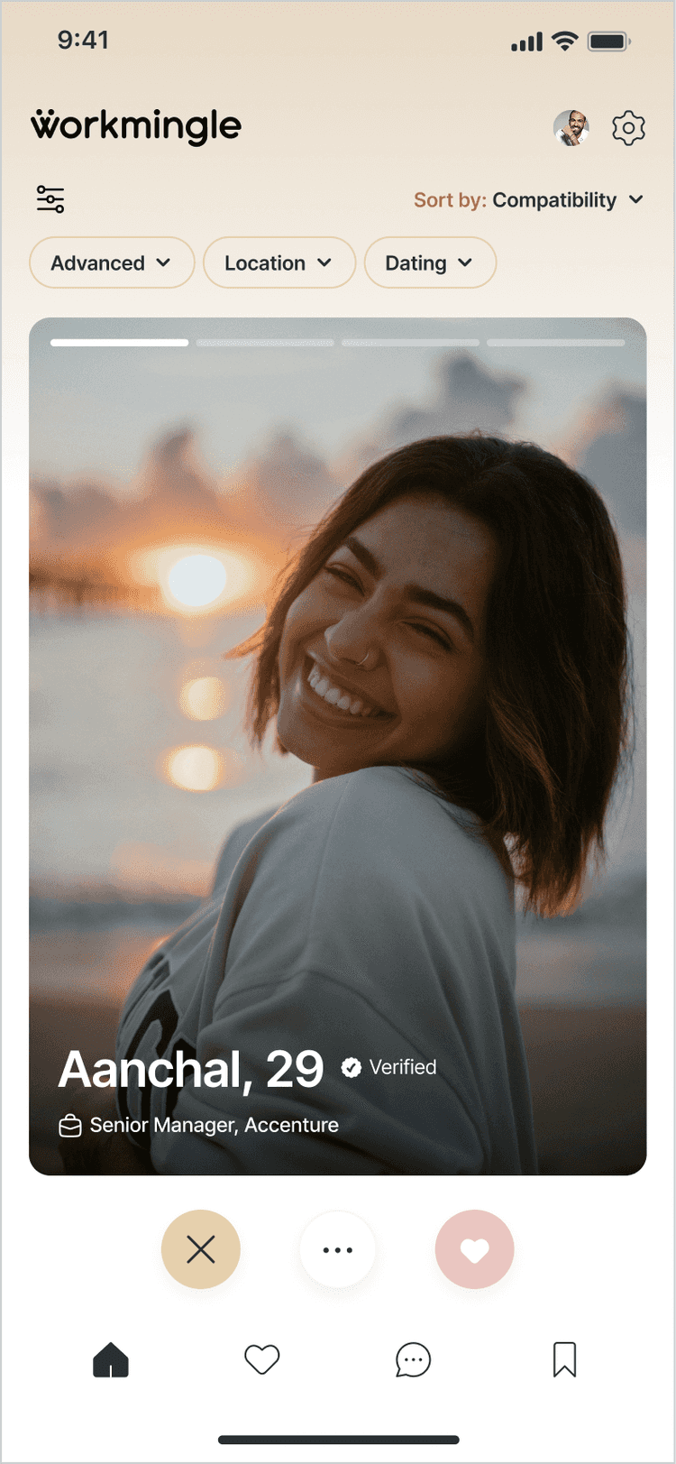 Work Mingle App Screenshot 1